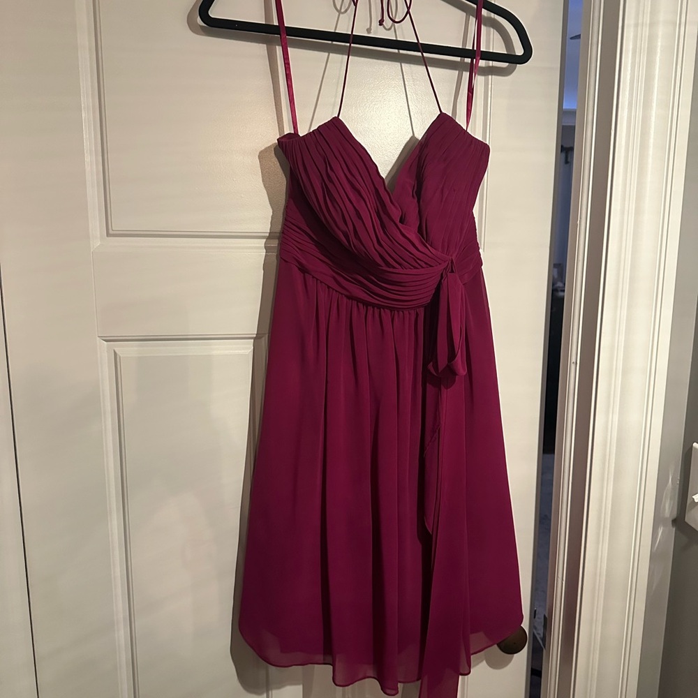 Elegant Magenta Evening Dress